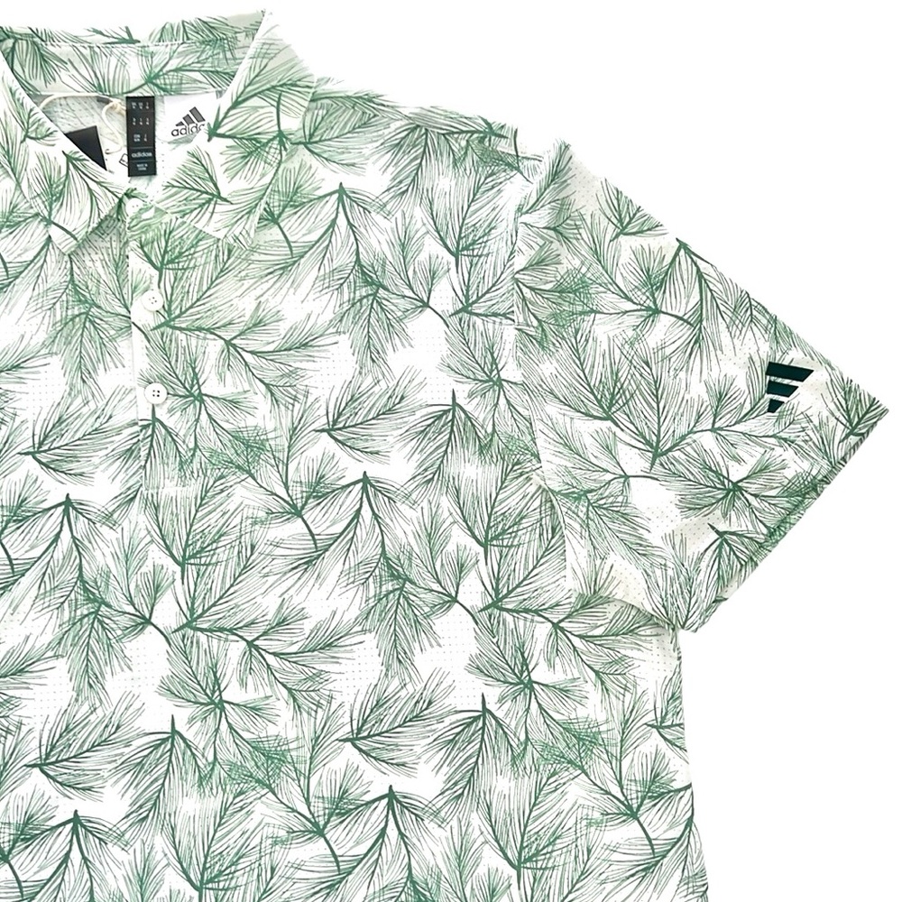 adidas Golf Ultimate365 Mesh Pine Print Shirt - Picture 9 of 15
